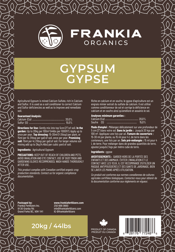 Gypsum, Agricultural (Frankia)
